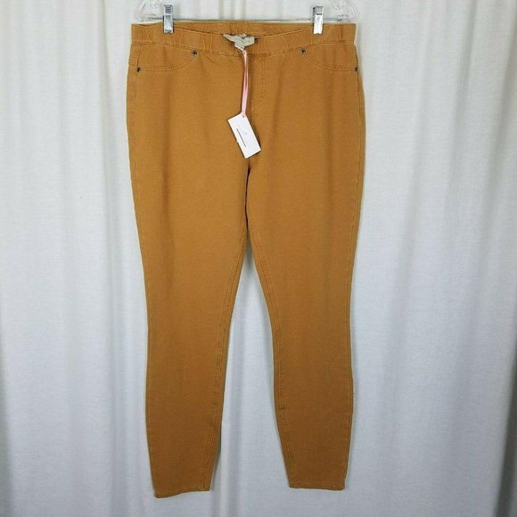 Evys Tree Denim Skinnies Ponte Pants Skinny Jeans Jeggings Leggings Topaz XL NWT - Picture 1 of 7